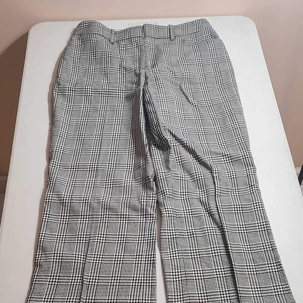 Oscar de la Renta Women Pants Sz 2 Black Grey White Vintage MSRP 990